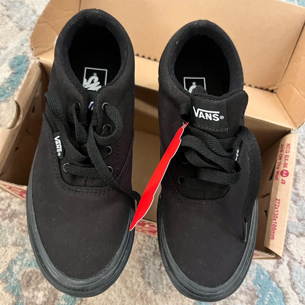 Vans Kids Black Sneakers